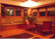 Frank Lloyd Wright Home Living Room Window Seat