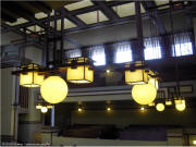 Frank Lloyd Wright Oak Park Unity Temple Sanctuary Lights