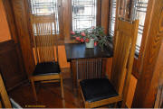 William Martin House - Frank Lloyd Wright - Breakfast Room - Windwos  Dining Charis - Register