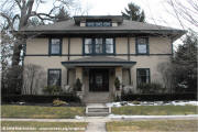 Prairie architecture in Kenilworth, Illinois on McNees.org/wrightsite