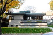 Frank Lloyd Wright architecture in Milwaukee, WI - American System Built Home Model B-1 on Rick's McNees.org/flw WrightSite