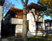 Frank Lloyd Wright - American System Built Home Model C Flat - 2720-22 W. Burnham, Milwaukee, WI