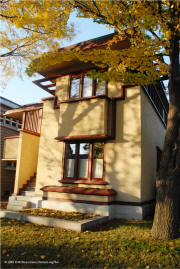 Frank Lloyd Wright architecture - American System Built Home Model Flat C - 2720 West Burnham Milwaukee, WI