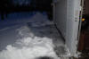 Double garage cleared waiting for plow