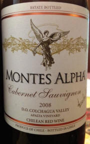 Montes Alpha Colchagua Valley Cabernet Sauvignon 2008