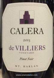 Calera deVilliers Pinot Noir 2013
