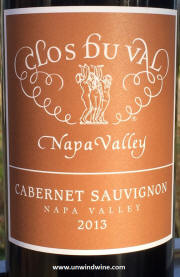 Clos du Val Napa Valley Cabernet Sauvignon 2013