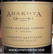 Anakota Helena Dakota Vineyard Knights Valley Cabernet Sauvignon 2006