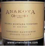 Anakota Helena Dakota Vineyard Knights Valley Cabernet Sauvignon 2006