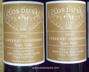 Clos du Val Napa Valley Cabernet Sauvignon 1974