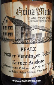 Heinz Merkel Kerner Auslese 1988