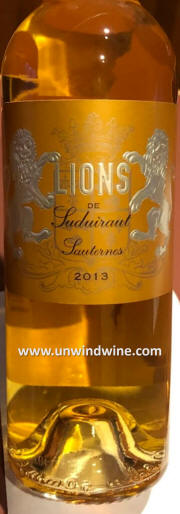 Lions de Suduiraut Sauterne 2018