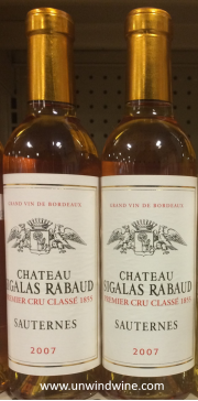 Chateau Sigalas Rabaud 2007 Sauterne