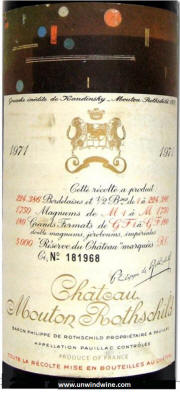 Chateau Mouton Rothschild 1971