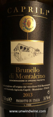 Caprili Brunello di Montalcino 2013