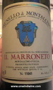 Il Marroneto Brunello di Montalcino Sangiovese 2013