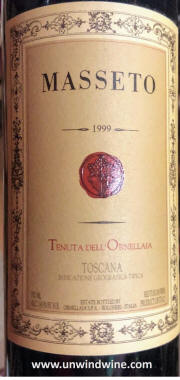 Ornellaia Masseto 1999