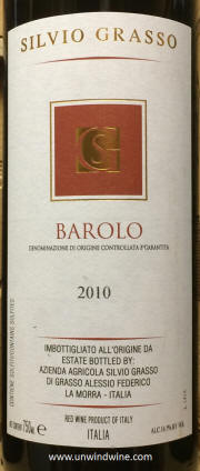 Silvio Grasso Barolo 2010