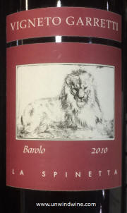 Vigeneto Garetti La Spinetta Barolo 2010