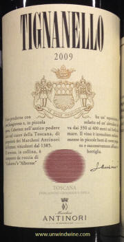 Antinori Tignanello 2009