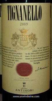 Antinori Tignanello 2009