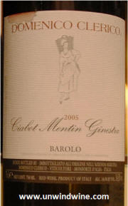 Domenico Clerico Barolo Ciabot Mentin Ginestra Barolo 2005