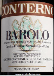 Conterno Barolo Cascina Francia Serralunga d'Alba