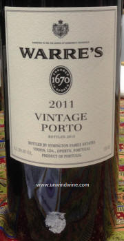 Warre's Vintage Porto 2011