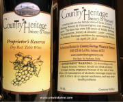 Country Heritage Winery - Indiana Proprietor's Reserve Blend