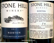 Stone Hill Winery Herman Estate Norton 2017