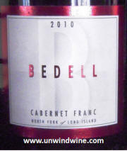 Bedell Cellars Long Island North Fork Cabernet Franc 2010