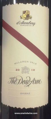 d'Arenberg The Dead Arm Shiraz 2010