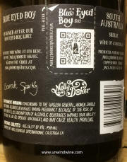 Mollydooker Blue Eyed Boy 2012 Rear