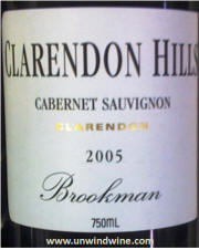 Clarendon Hills Brookman Clarendon Cabernet Sauvignon 2005