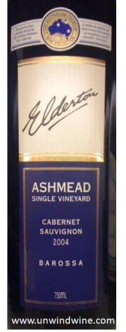 Elderton Ashmead Cabernet Sauvignon 2004