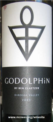 Ben Glaetzer Barossa Valley Godolphin Shiraz 2005