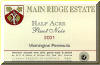 2001 Half Acre Pinot Noir