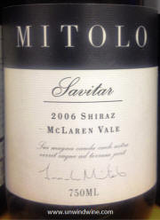 Mitolo Savitar McLaren Vale Shiraz 2006