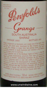 Penfolds Grange Hermitage 1990