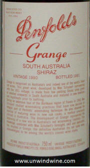 Penfolds Grange Hermitage Shiraz 1990