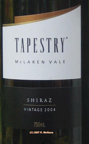 Tapestry McLaren Vale Shiraz 2004