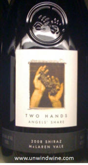 Two Hands Angels Share McLaren Vale Shiraz 2008