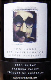 Two Hands Bad Impersonator Barossa Shiraz 2005