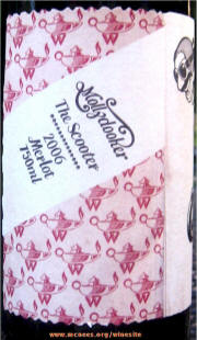 Mollydooker Scooter Merlot 2006 Label 
