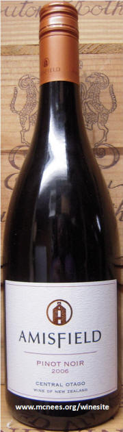 Amisfield New Zealand Central Otago Pinot Noir 2006