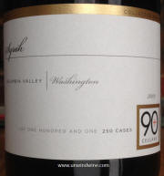 90+ Cellars Lot 101 Washington Columbia Valley Syrah 2009