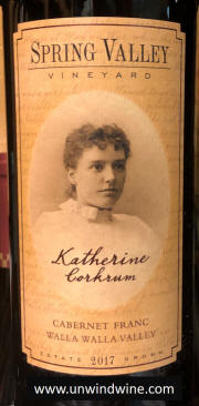 Spring Valley Vineyard Katherine Corkrum Cabernet Franc 2017