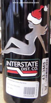 Matthews Cellars Yakima Cellars Meritage 1999 Interstate Dist. Co. etched bottle rear