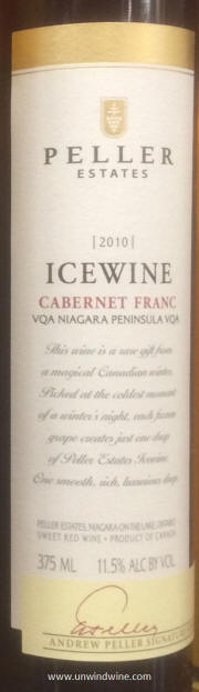 Peller Niagara Cabernet Franc 2010 Icewine