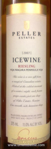 Peller Estate Niagara Riesling IceWine 2007